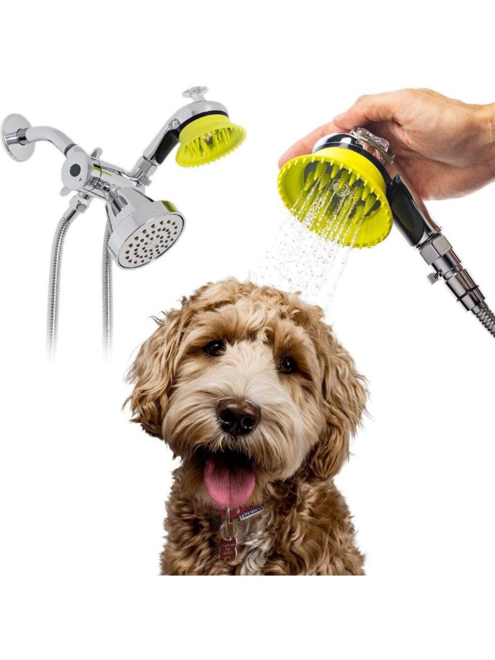 Deluxe Dog Washing Hose Attachment - Shower & Garden Sprayer for Easy Pet